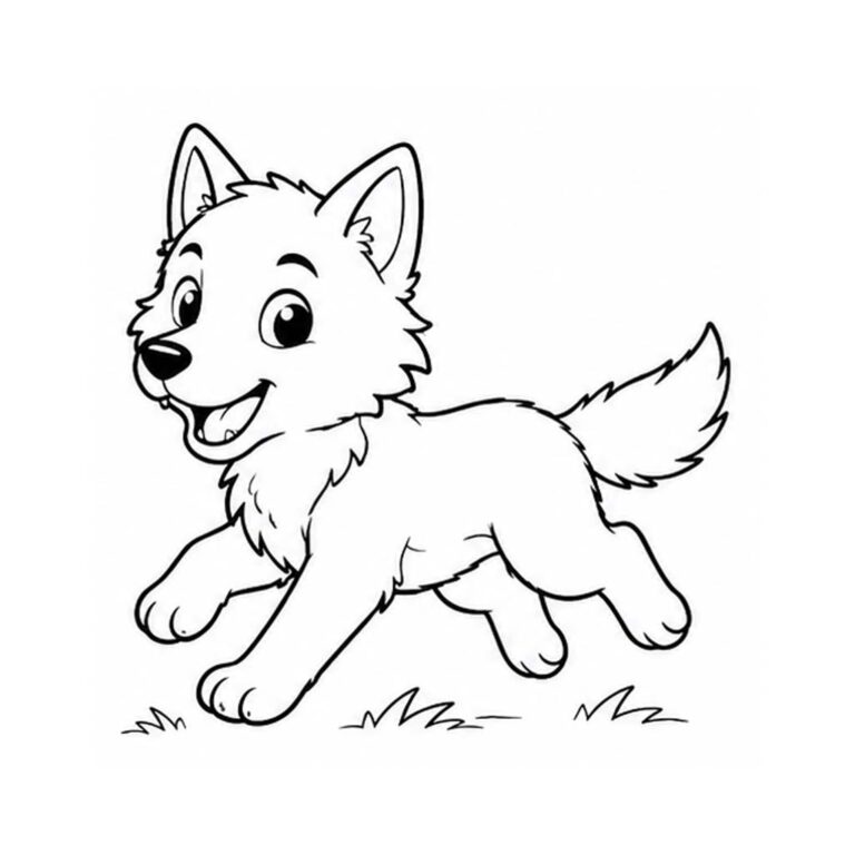 Lobo para colorear
