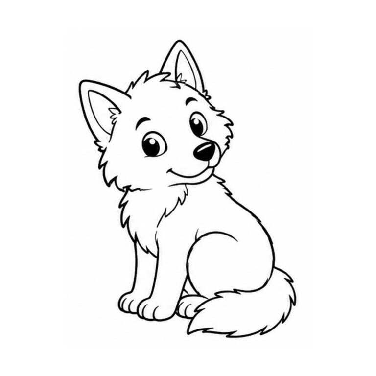 Lobo para colorear