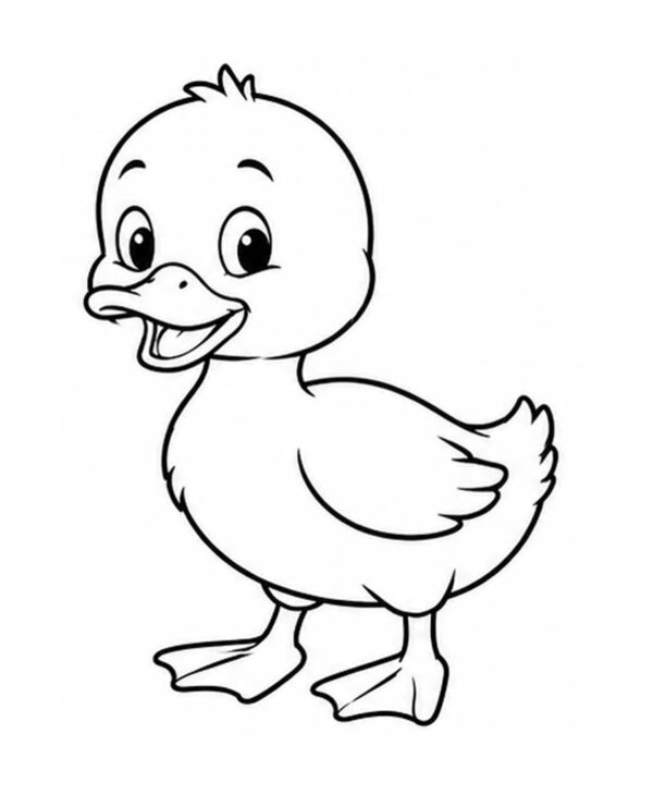 Pato para colorear