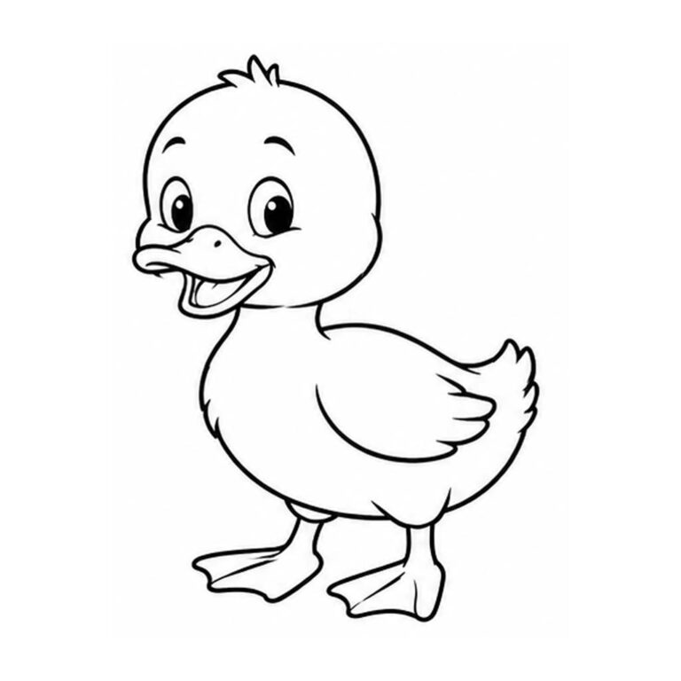 Pato para colorear