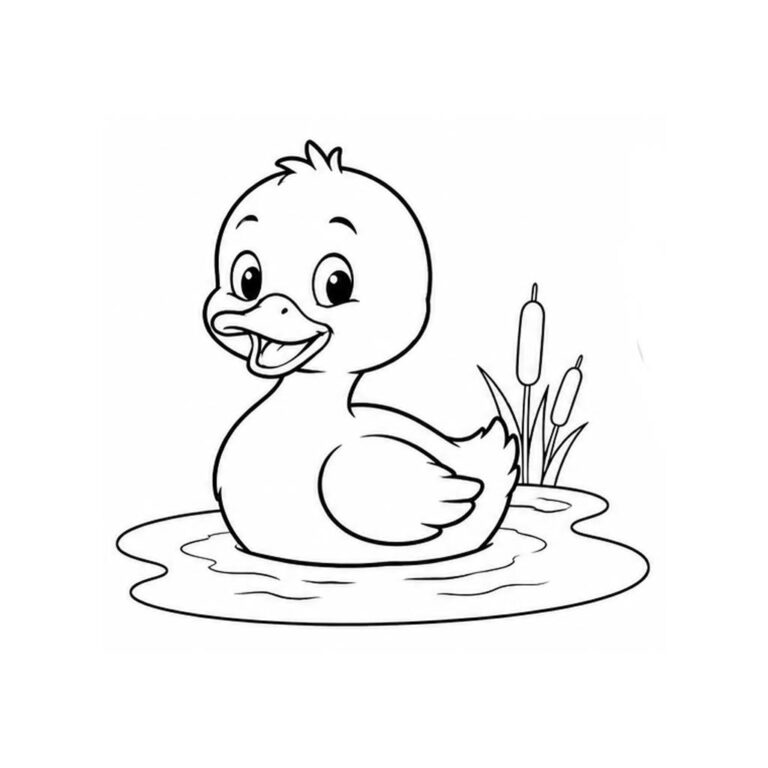 Pato para colorear