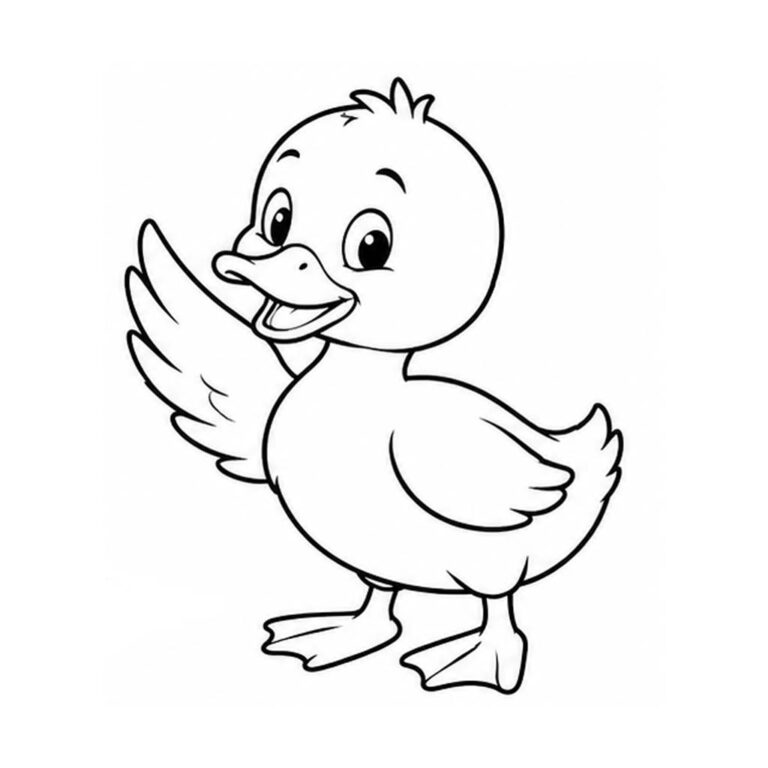 Pato para colorear