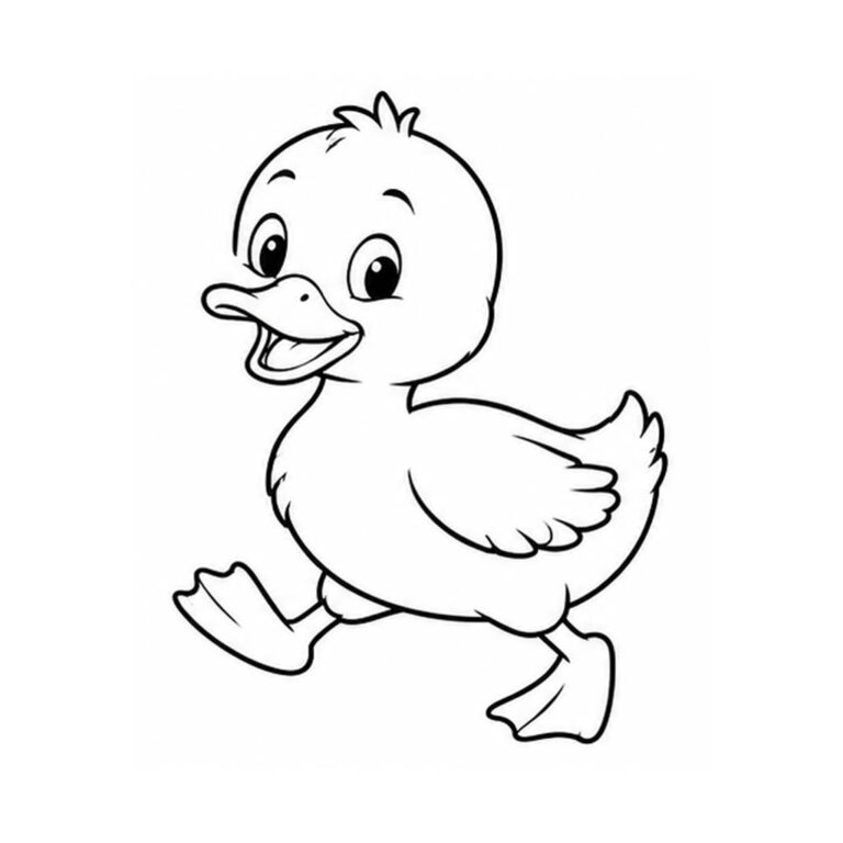Pato para colorear