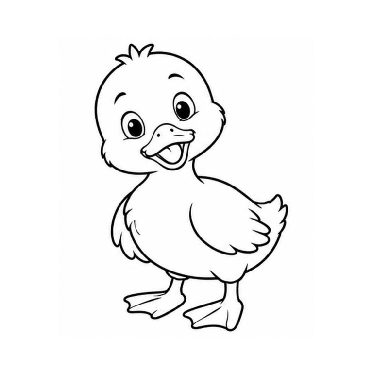 Pato para colorear