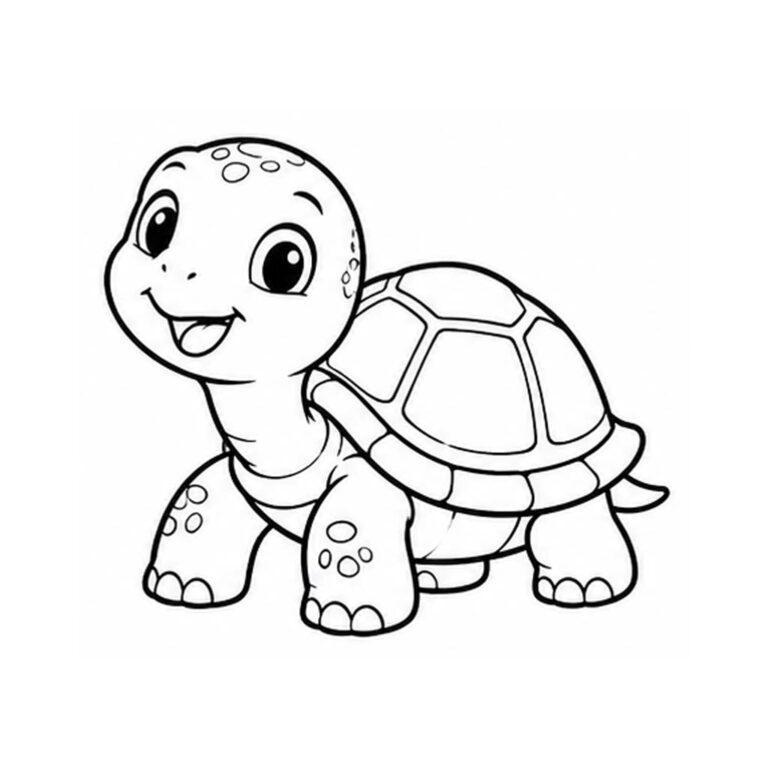 Tortuga para colorear