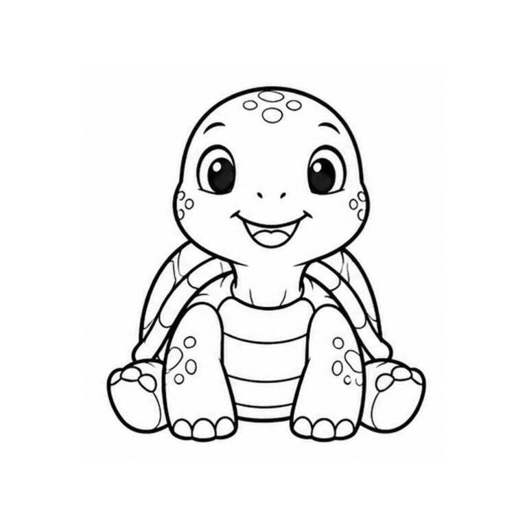Tortuga para colorear