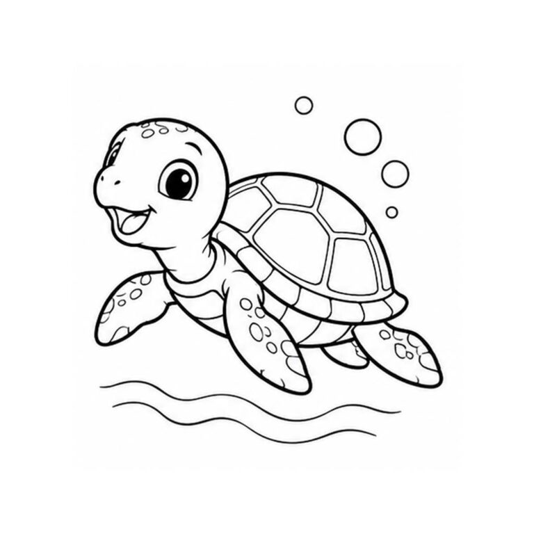 Tortuga para colorear